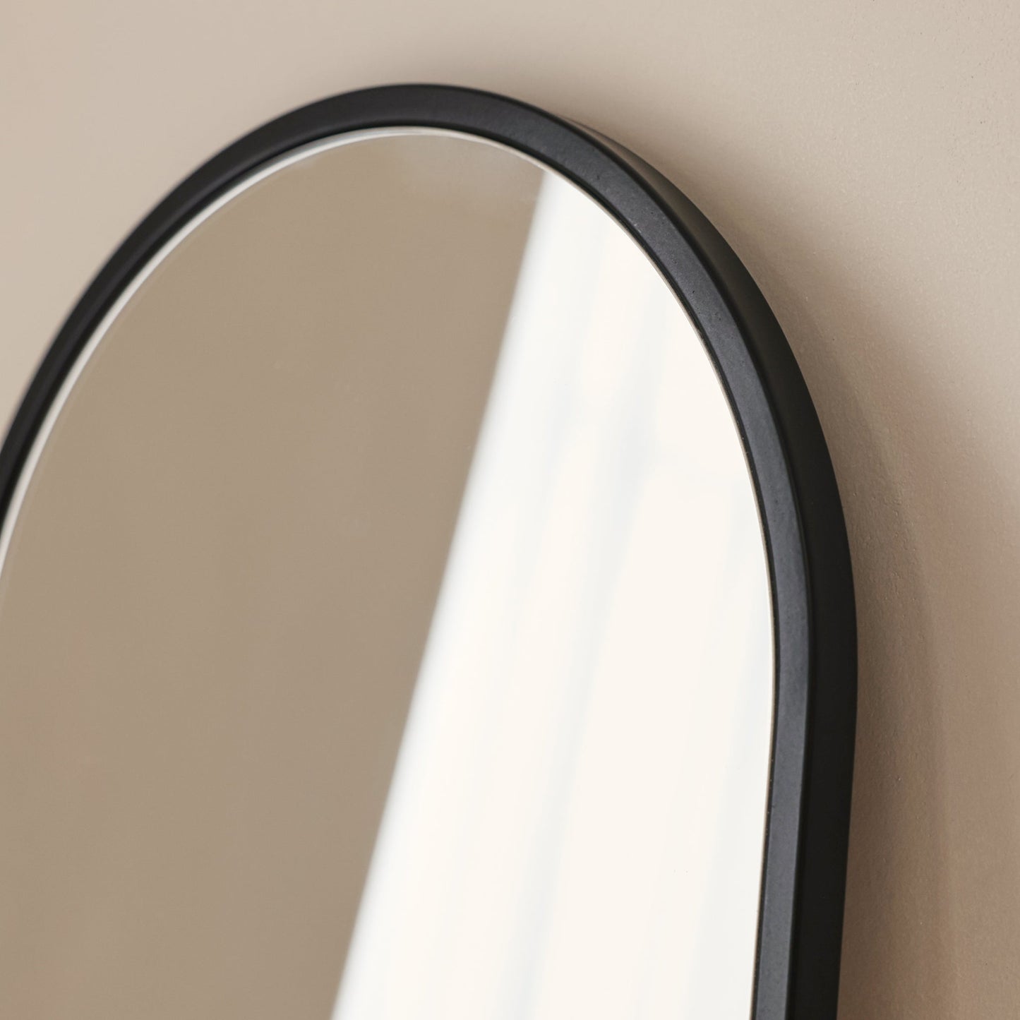 Liberty - Black Arched Metal Wall Mirror 50cm x 30cm