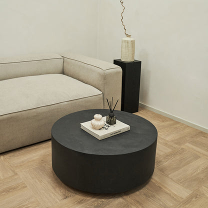 Angelo - Minimal Onyx Round Coffee Table Large