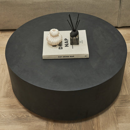 Angelo - Minimal Onyx Round Coffee Table Large