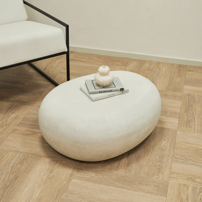 Zola - Minimal Concrete Pebble Coffee Table Large