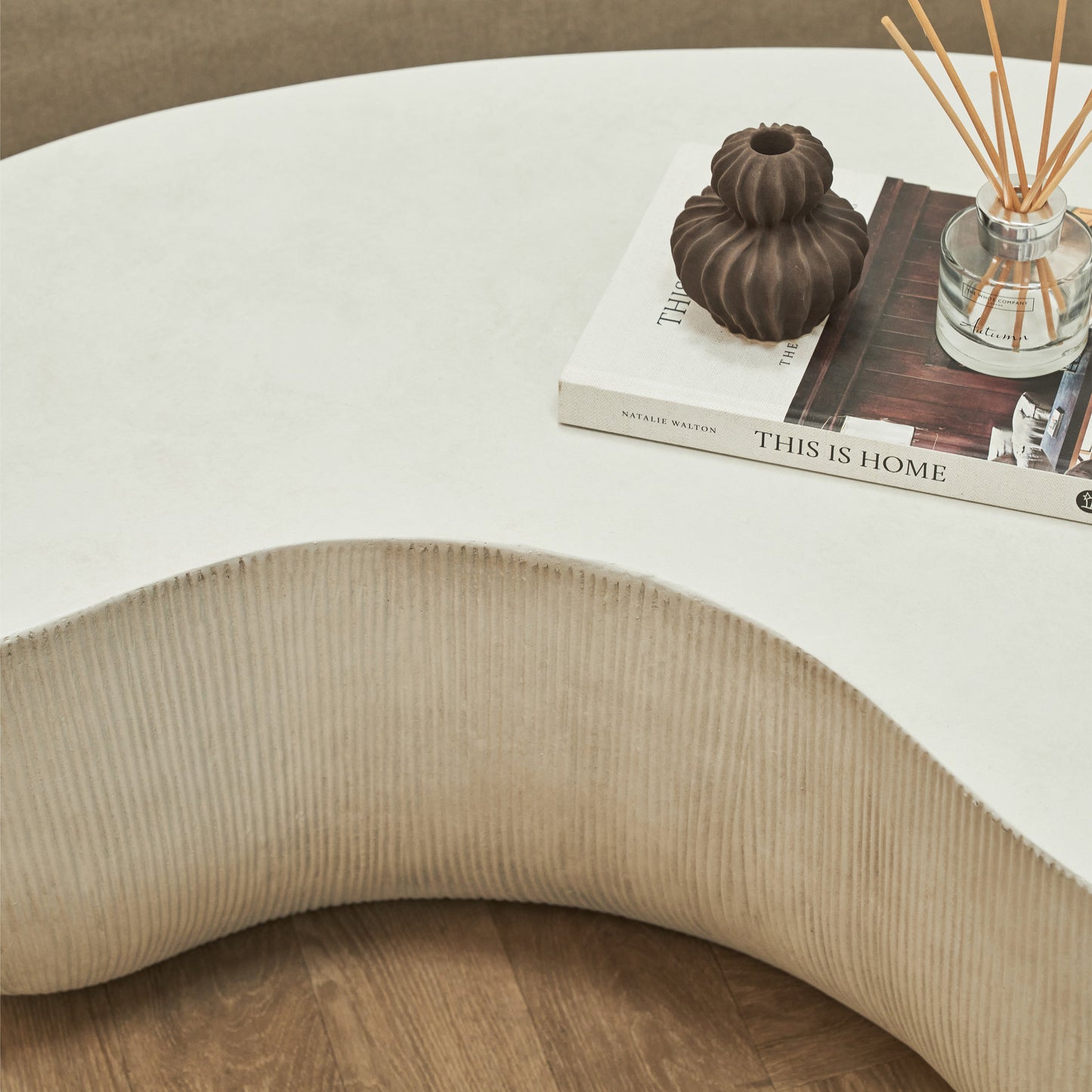 Leonardo - Minimal Concrete Shaped Coffee Table Large