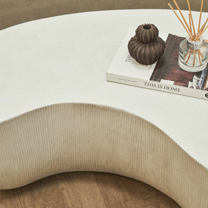 Leonardo - Minimal Concrete Shaped Coffee Table Large