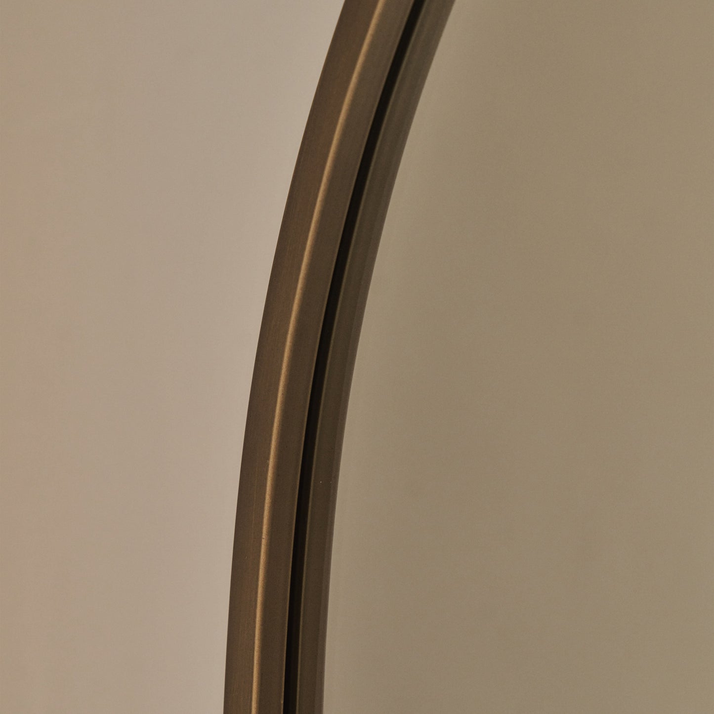 Higgins - Full Length Gold Large Arched Metal Mirror 170cm x 70cm