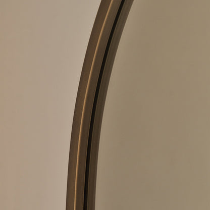 Higgins - Full Length Gold Large Arched Metal Mirror 170cm x 70cm