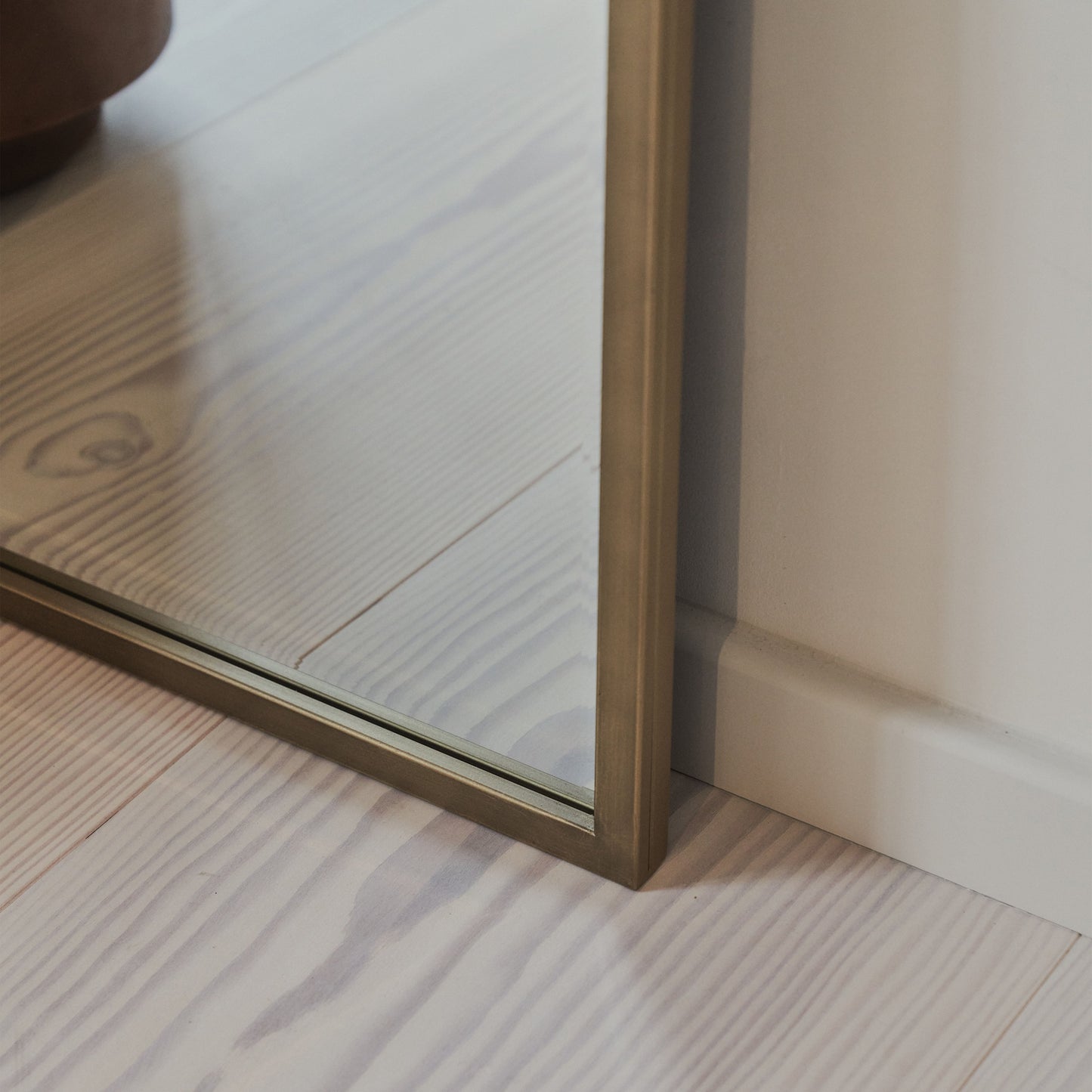 Higgins - Full Length Gold Large Arched Metal Mirror 170cm x 70cm