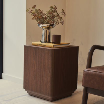 Luciana - Dark Wood Rectangular Side Table