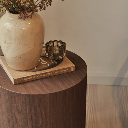 Luciana - Dark Wood Round Side Table