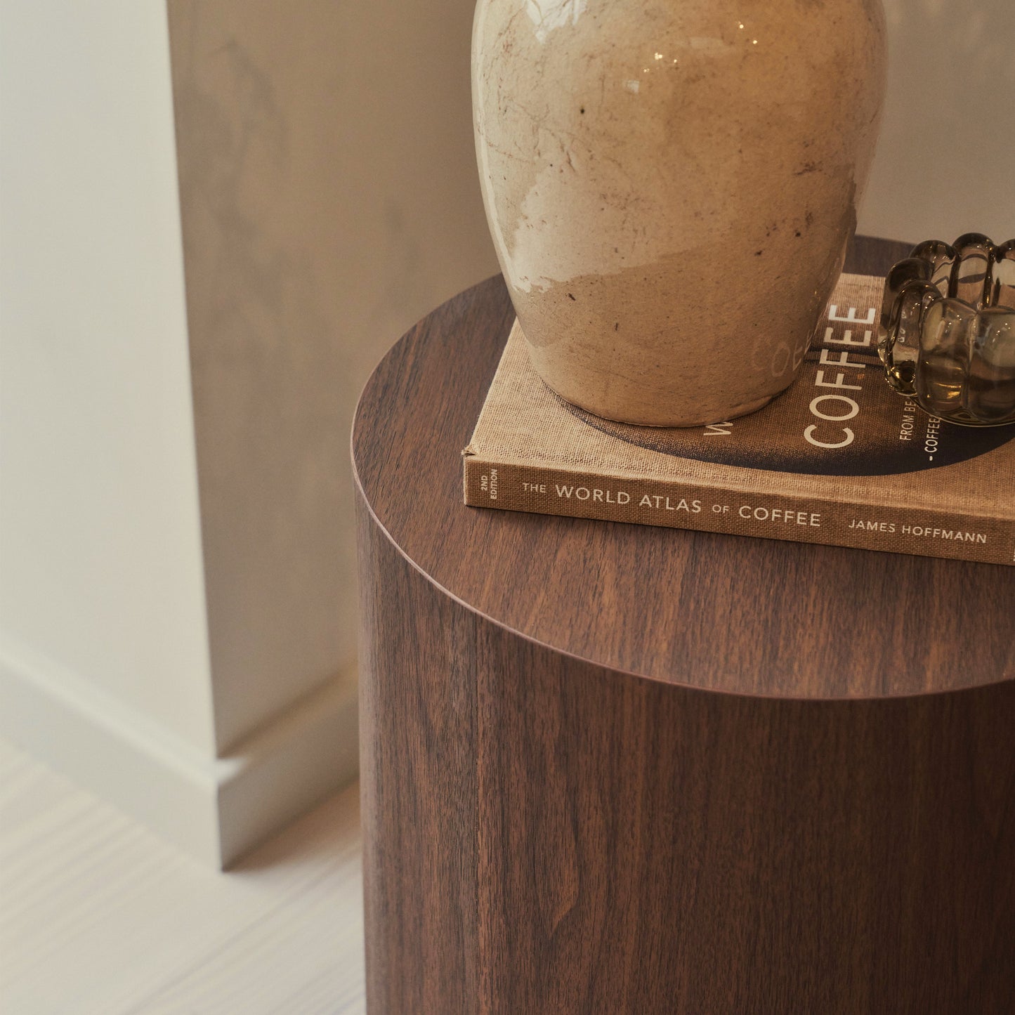 Luciana - Dark Wood Round Side Table