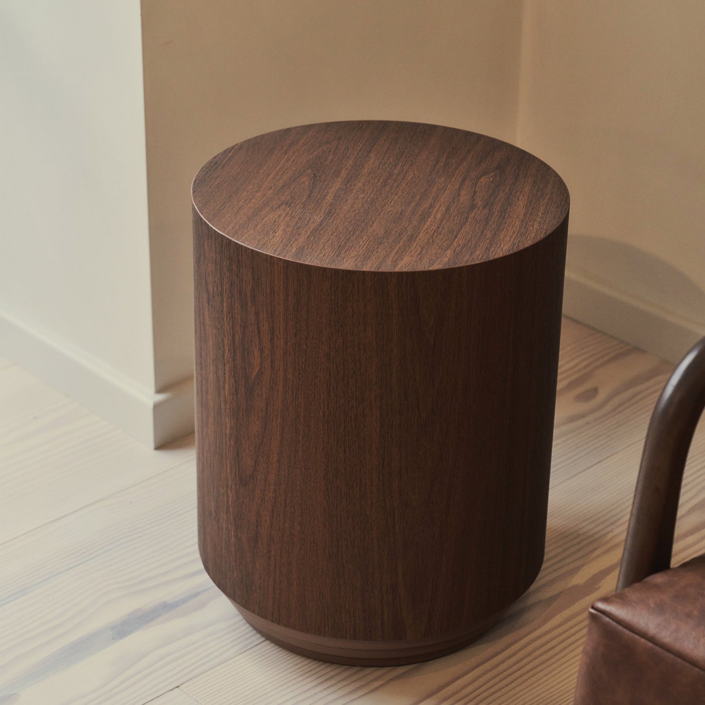 Luciana - Dark Wood Round Side Table
