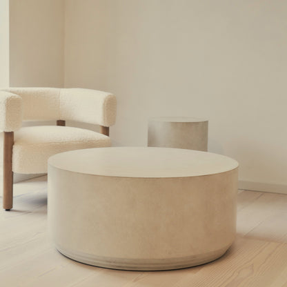 Luciana - Concrete Round Coffee Table