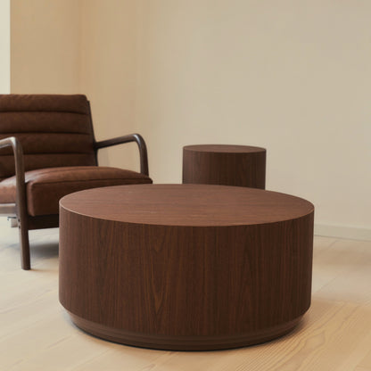 Luciana - Dark Wood Round Coffee Table