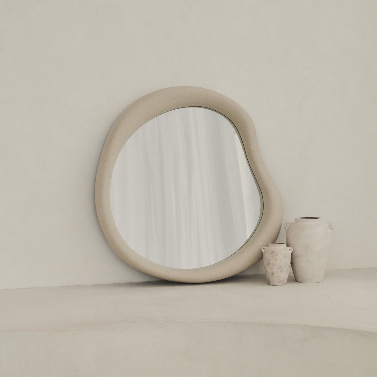 Wabi-Sabi - Concrete Irregular Wall Mirror 80cm x 72cm