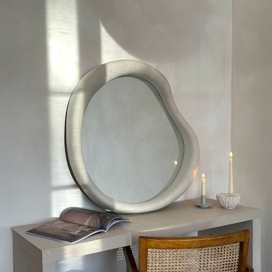 Wabi-Sabi - Concrete Irregular Wall Mirror 80cm x 72cm