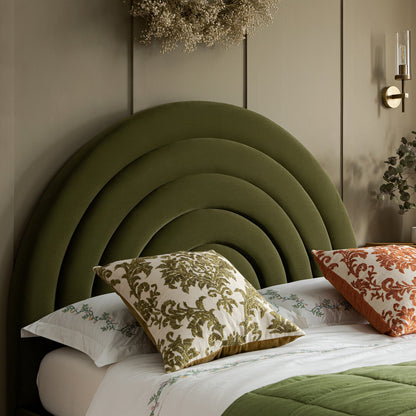 Archer Moss Green Velvet Ottoman TV Bed