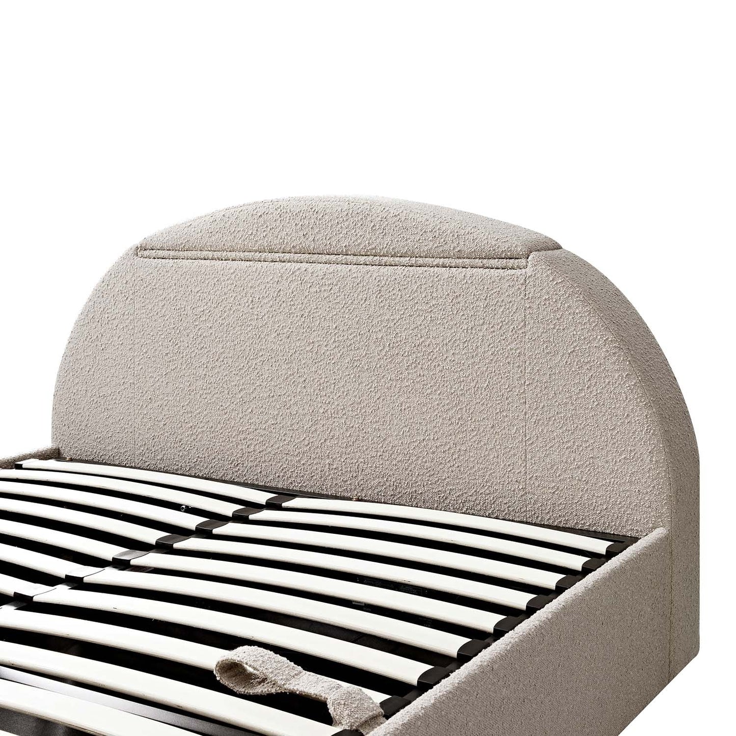 Archer Taupe Boucle Ottoman TV Bed