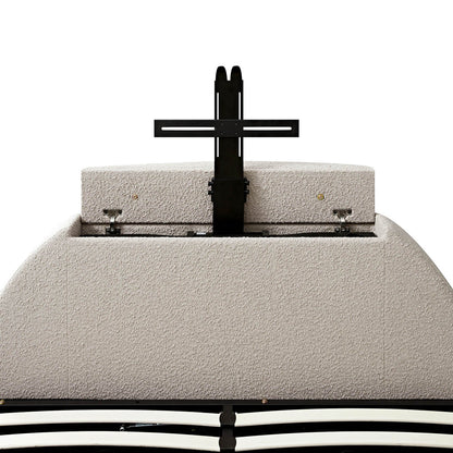 Archer Taupe Boucle Ottoman TV Bed