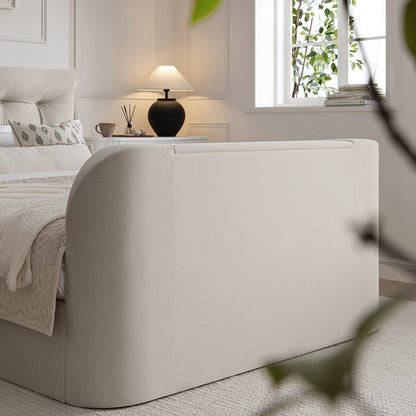 Hadley Champagne Velvet Ottoman TV Bed