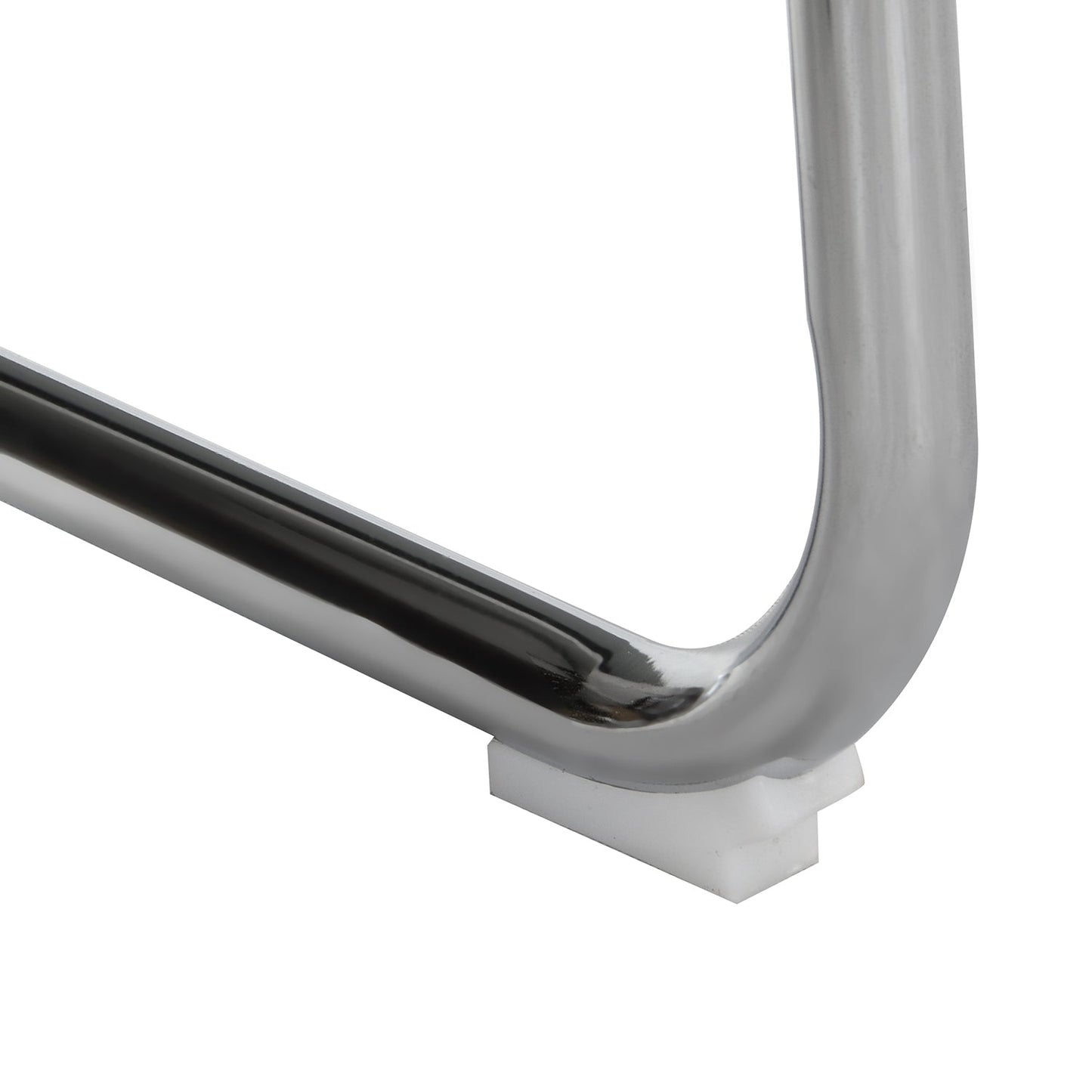 Rayna Pair of 2 Solid Beech Dining Chairs with Armrests, Natural Cane & Chrome (Black)