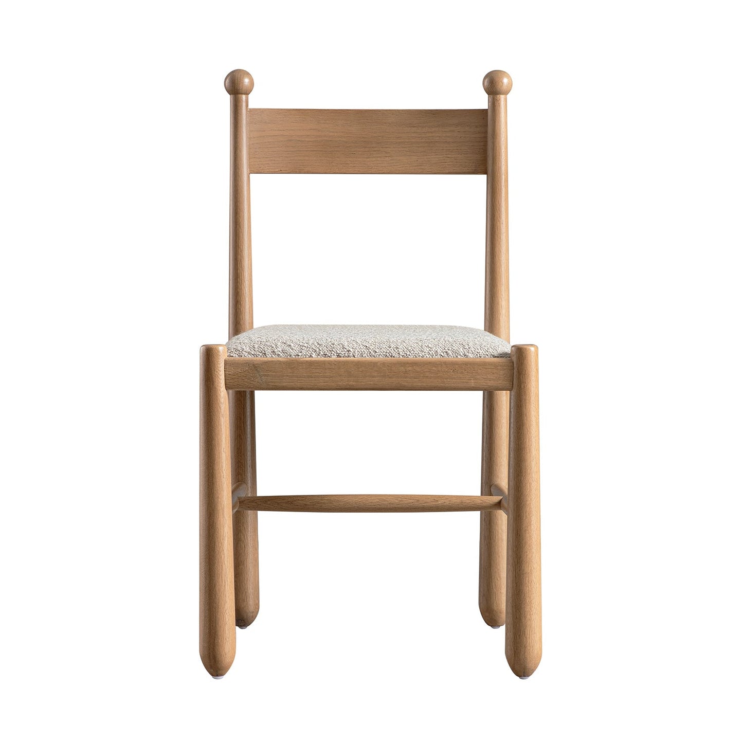 Tama Dining Chair, Light Taupe Boucle | Natural Oak Frame