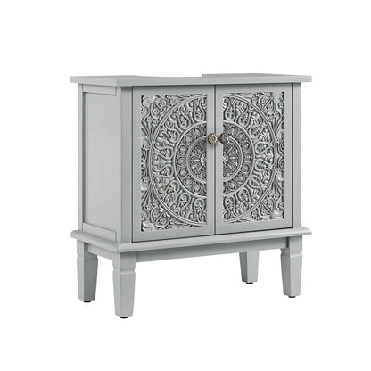 Chantilly Mid Grey Carved Bathroom Undersink Unit