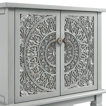 Chantilly Mid Grey Carved Bathroom Undersink Unit
