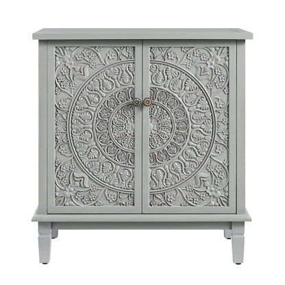 Chantilly Mid Grey Carved Small Sideboard
