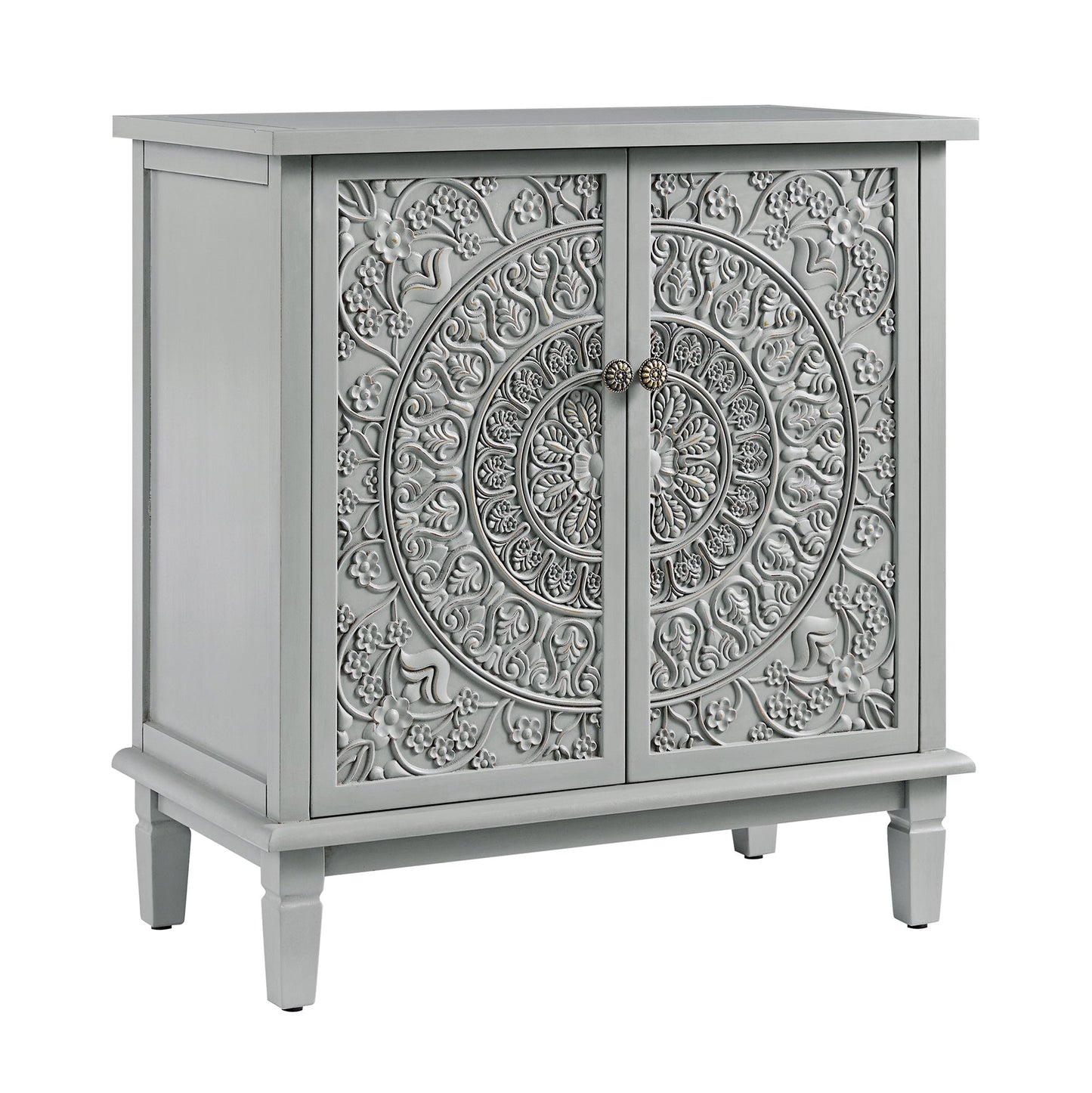 Chantilly Mid Grey Carved Small Sideboard