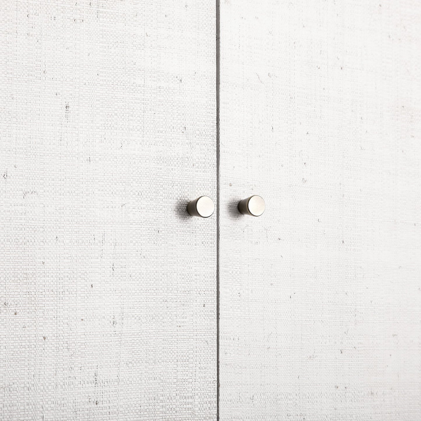 Maude Large Storage Cabinet, Washed White Ash with Raffia