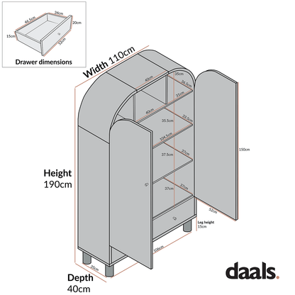 Maude Large Storage Cabinet, Natural Ash