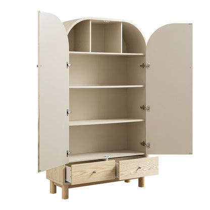 Maude Large Storage Cabinet, Natural Ash