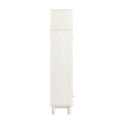 Maude Large Storage Cabinet, Washed White Ash