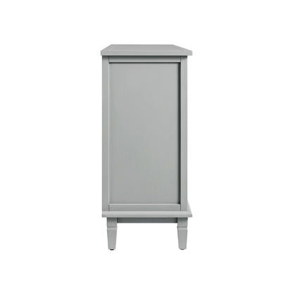 Chantilly Mid Grey Carved 3 over 4 Drawer Chest