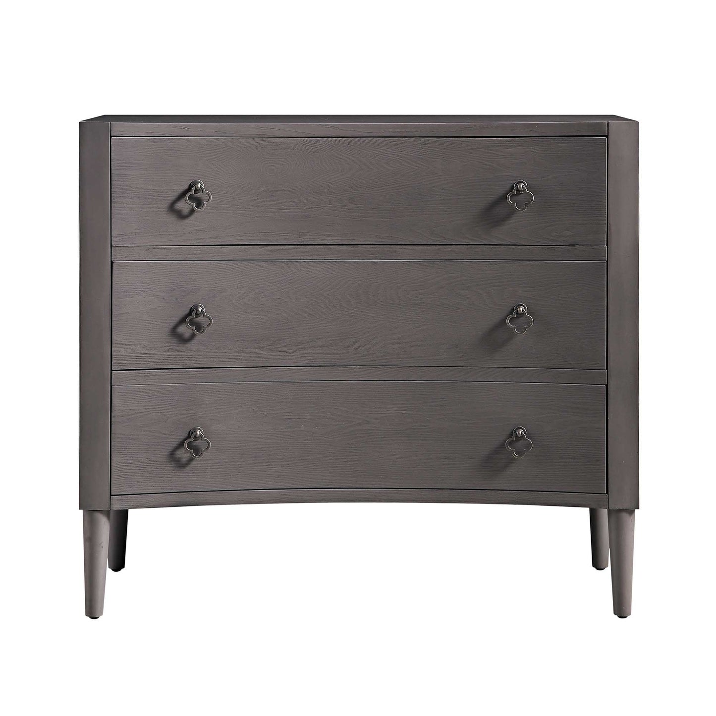 Thalia Concave Chest of Drawers, Silver Oak
