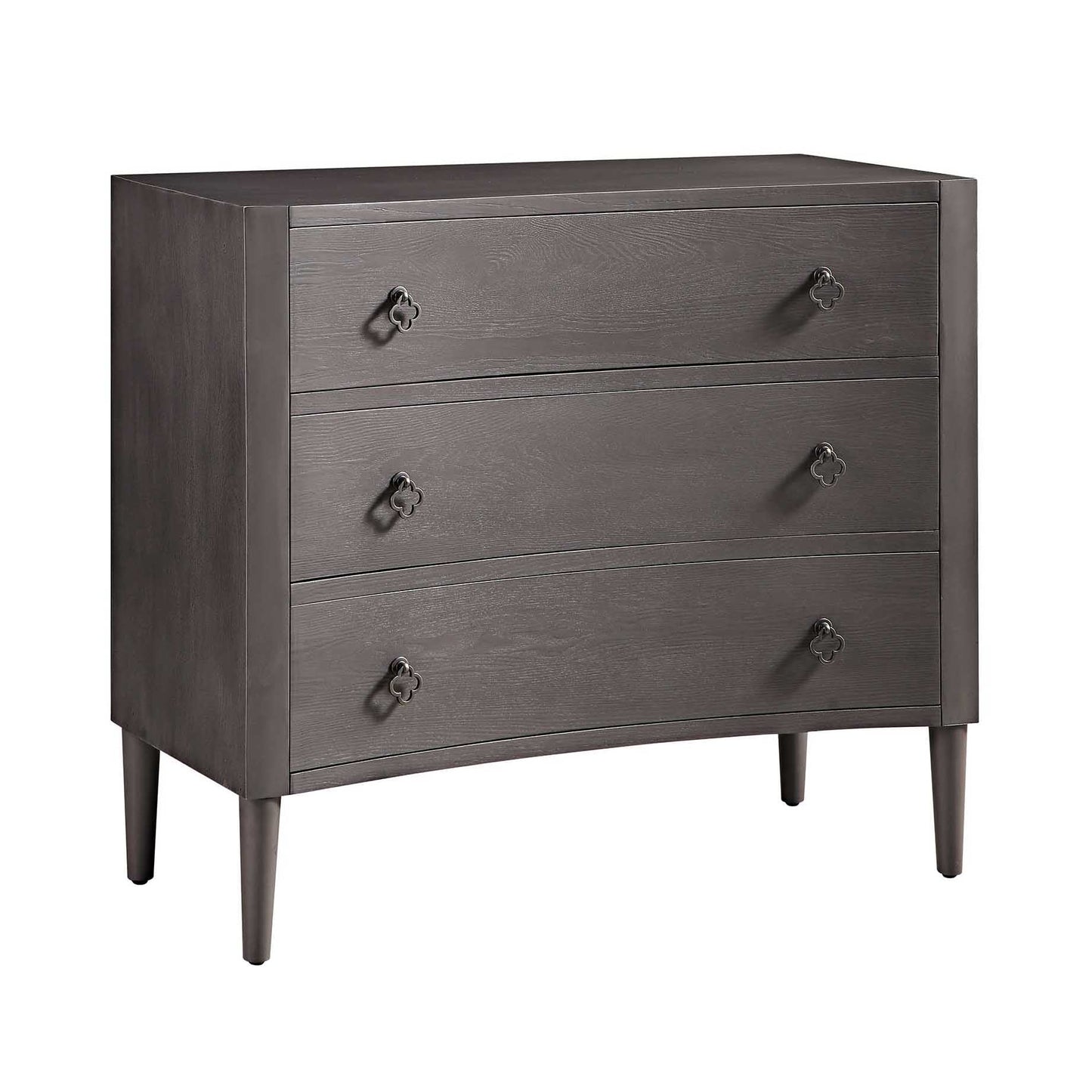 Thalia Concave Chest of Drawers, Silver Oak