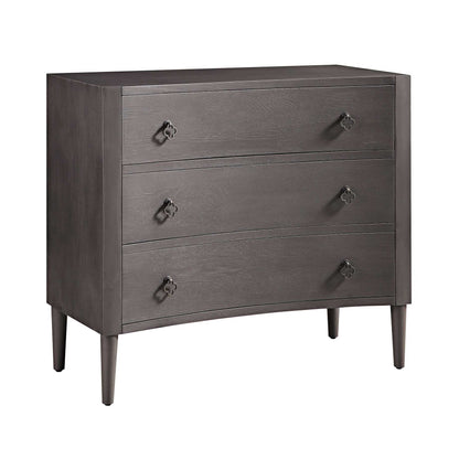 Thalia Concave Chest of Drawers, Silver Oak