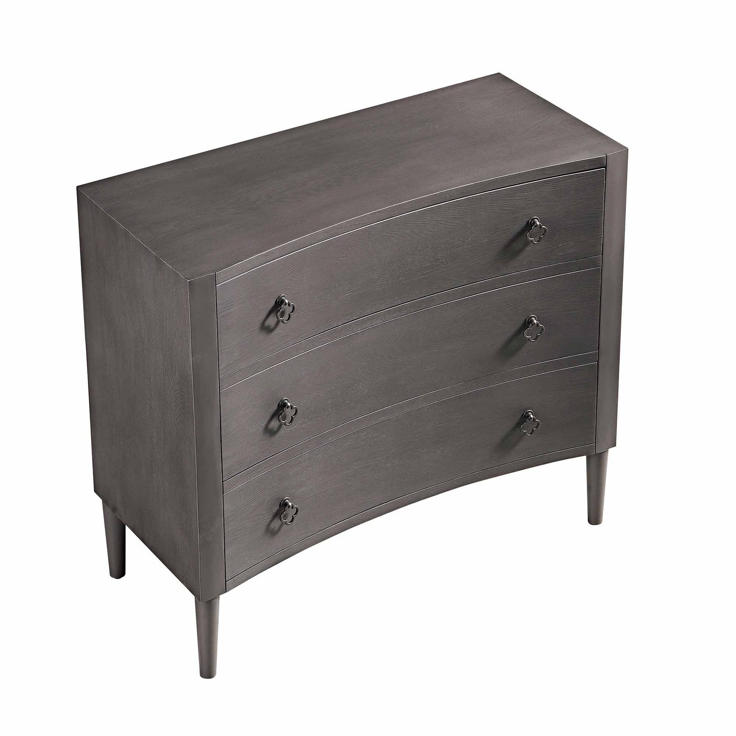Thalia Concave Chest of Drawers, Silver Oak