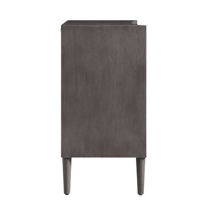 Thalia Concave Chest of Drawers, Silver Oak