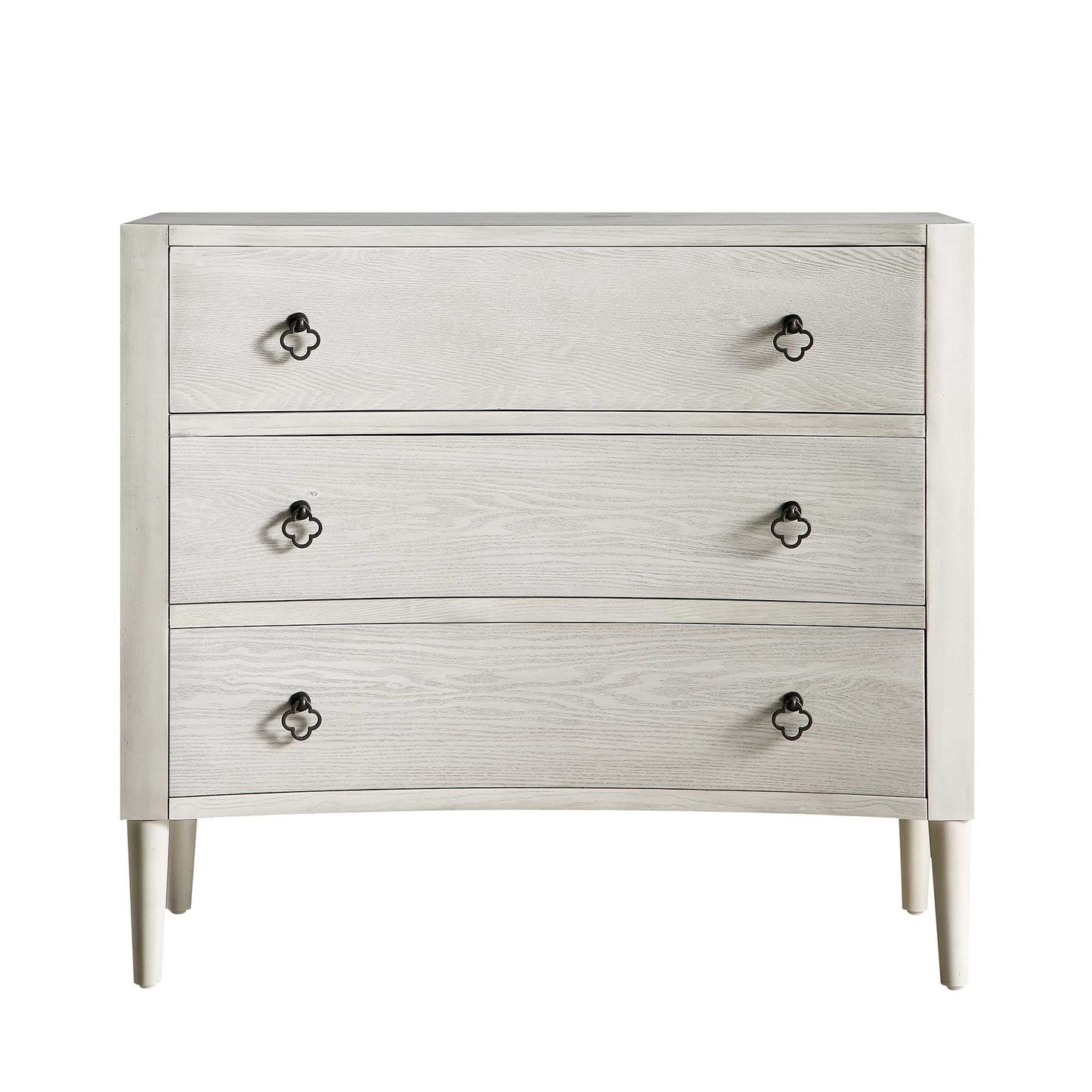 Thalia Concave Chest of Drawers, Washed White