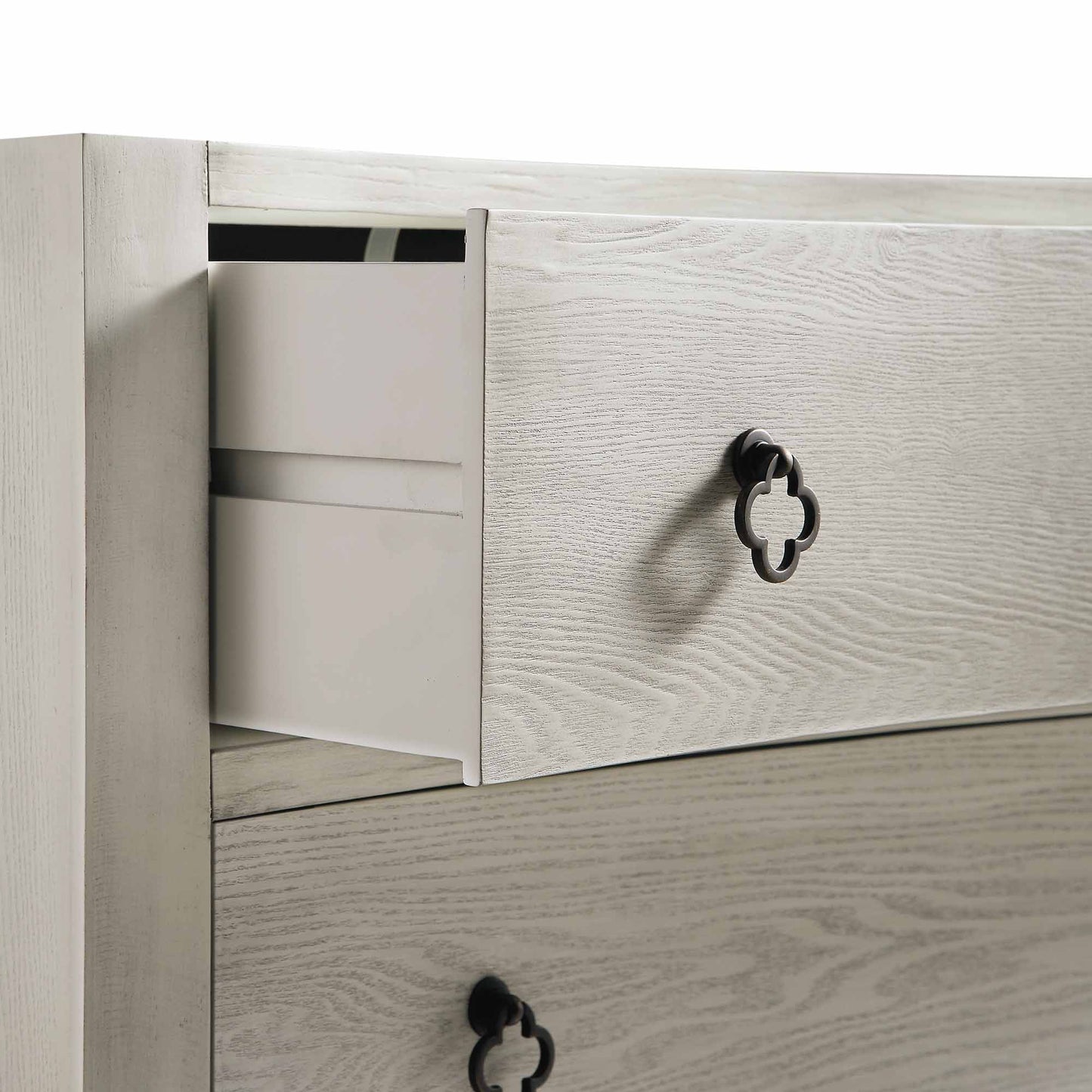 Thalia Concave Chest of Drawers, Washed White