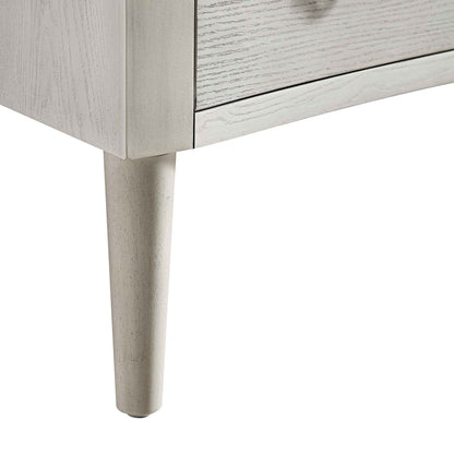 Thalia Concave Chest of Drawers, Washed White