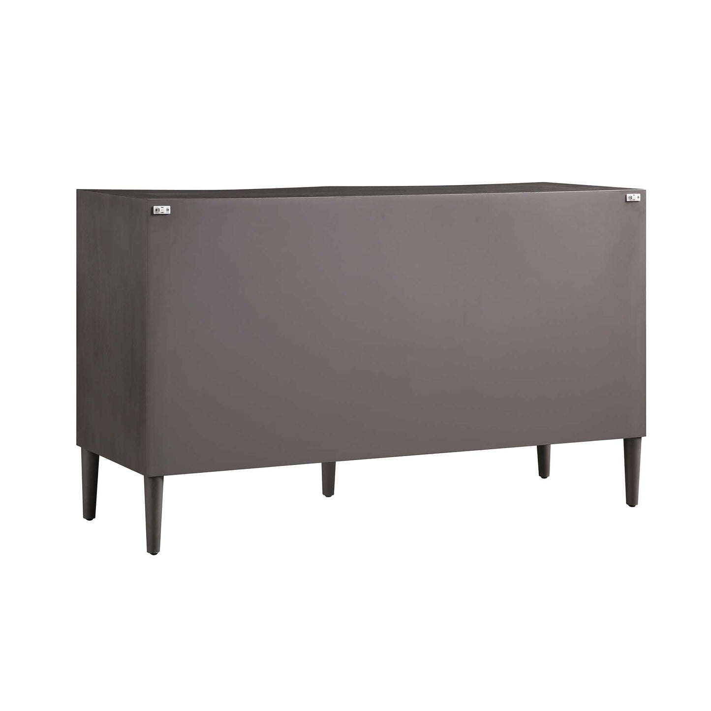 Thalia Concave Double Chest of Drawers, Silver Oak