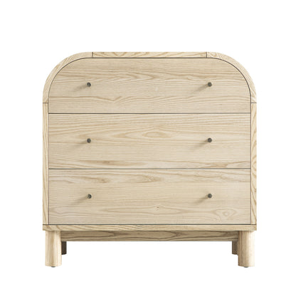 Maude Chest of 3 Drawers, Natural Ash
