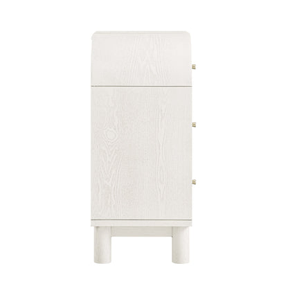 Maude Chest of 3 Drawers, Washed White Ash