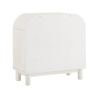 Maude Chest of 3 Drawers, Washed White Ash