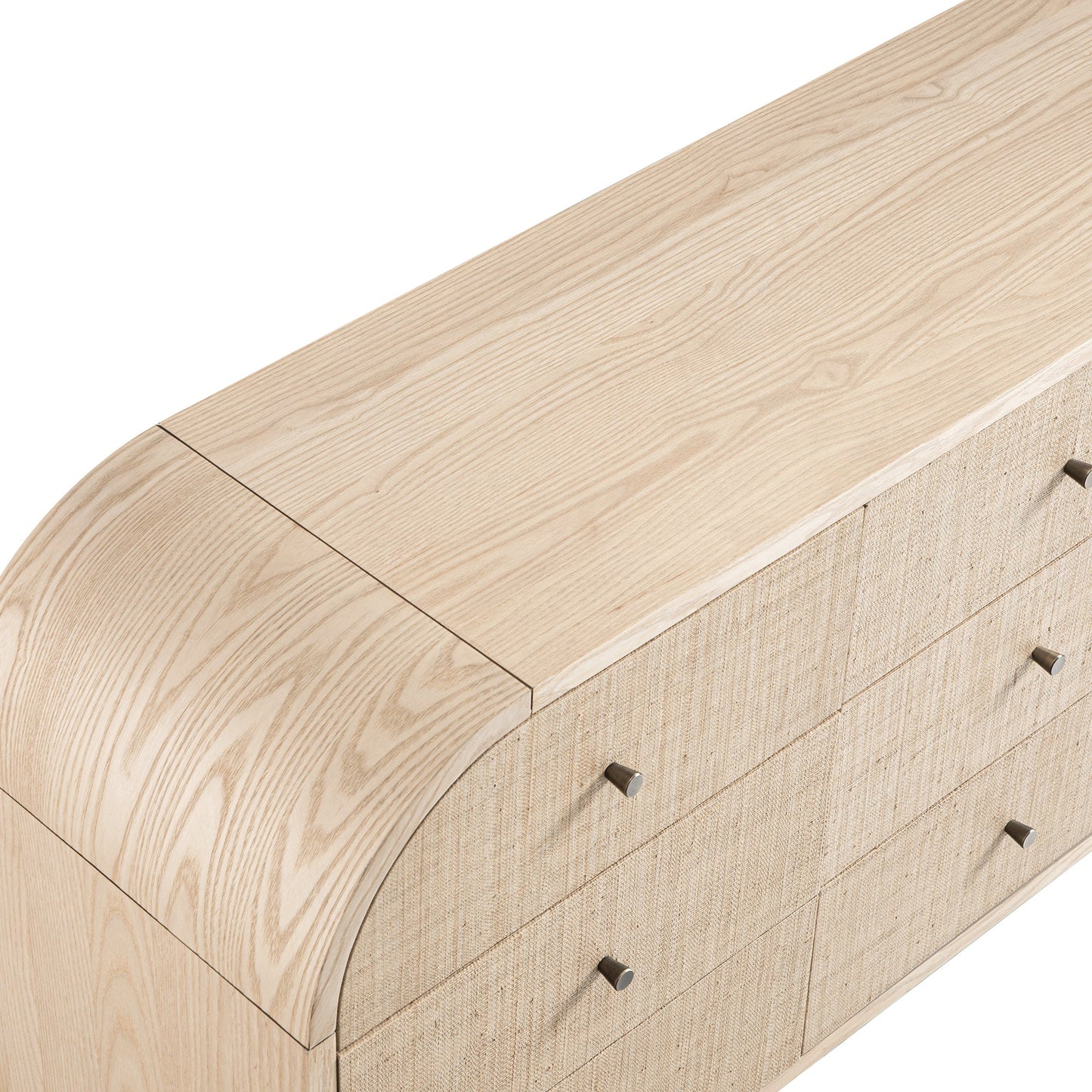Maude 9 Drawer Chest, Natural Ash with Raffia