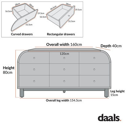 Maude 9 Drawer Chest, Natural Ash