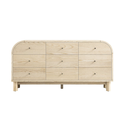 Maude 9 Drawer Chest, Natural Ash