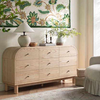 Maude 9 Drawer Chest, Natural Ash