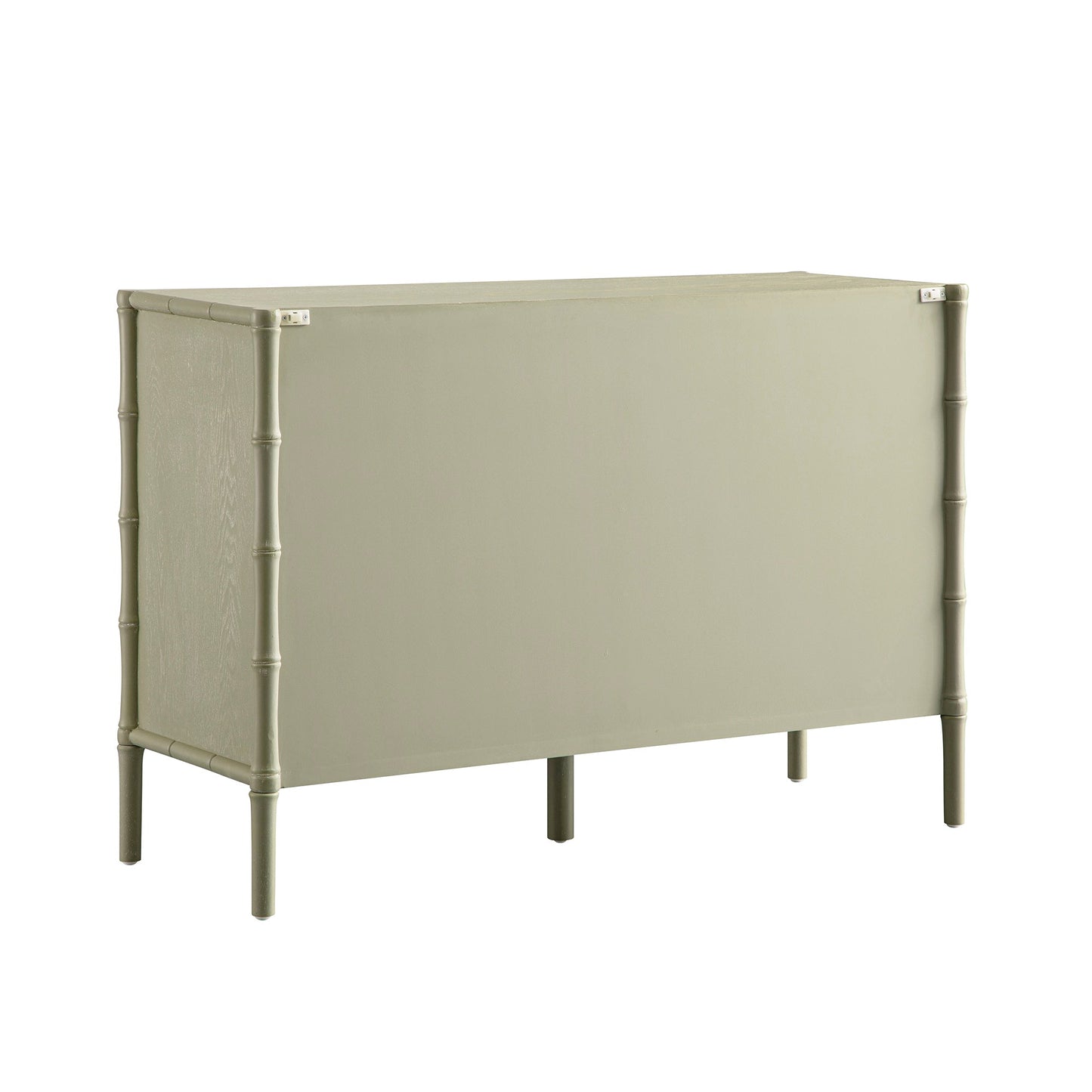 Elstowe Faux Bamboo 6-Drawer Chest, Sage Green