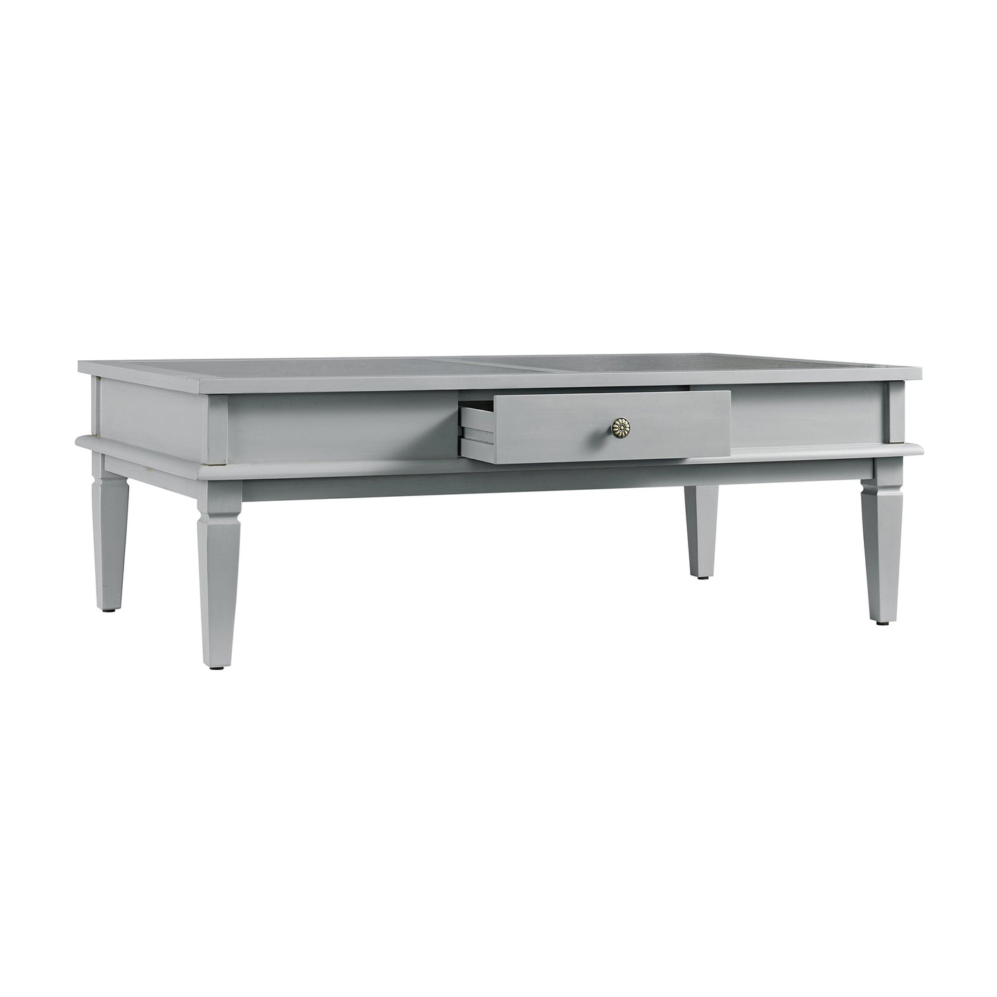 Chantilly Mid Grey Coffee Table with Drawers